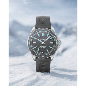 Montre Norqain Adventure Neverest GMT Glacier 41mm Bracelet Caoutchouc Noir