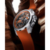 Montre Norqain Independence Skeleton 42mm Bracelet Caoutchouc Orange