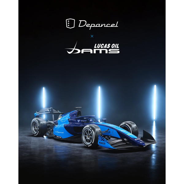 Montre Depancel x Dams Lucas Oil Série-R01 Edition Limitée Bracelet Caoutchouc Bleu