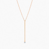 Collier La Brune & La Blonde Majorette Sautoir Diamant 0,10 ct Or Rose