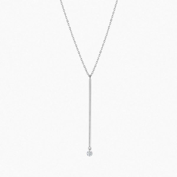 Collier La Brune & La Blonde Majorette Sautoir Diamant 0,10 ct Or Rose