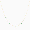 Collier La Brune & La Blonde Confetti Mini Rivière Émeraudes Et Diamants