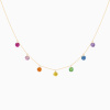 Collier La Brune & La Blonde Confetti Rainbow 7 Pierres