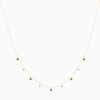 Collier La Brune & La Blonde Confetti Mini Rivière Tsavorites Et Diamants