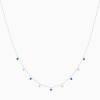Collier La Brune & La Blonde Confetti Mini Rivière Saphirs Bleus Et Diamants