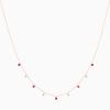 Collier La Brune & La Blonde Confetti Mini Rivière Rubis Et Diamants
