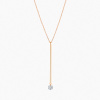 Collier La Brune & La Blonde Majorette Sautoir Diamant 0,30 ct Or Rose