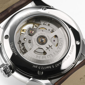 Montre Hamilton Jazzmaster Open Heart Auto 42mm Cadran Brun Bracelet Cuir