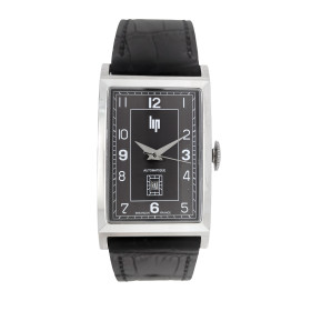 Montre Occasion LIP Edition Limitée Cadran Noir Bracelet Cuir Noir