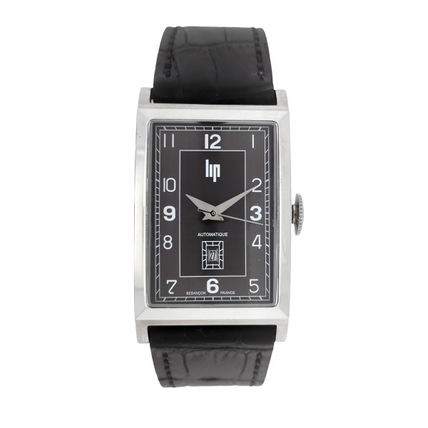 Montre Occasion LIP Edition Limitée Cadran Noir Bracelet Cuir Noir