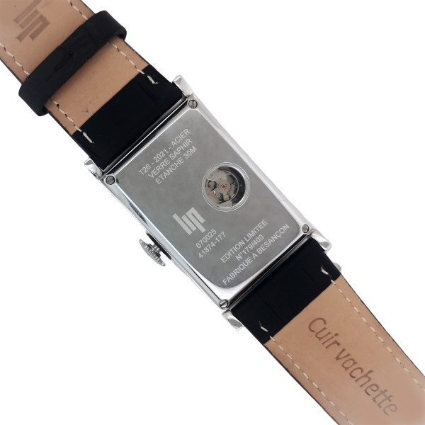 Montre Occasion LIP Edition Limitée Cadran Noir Bracelet Cuir Noir