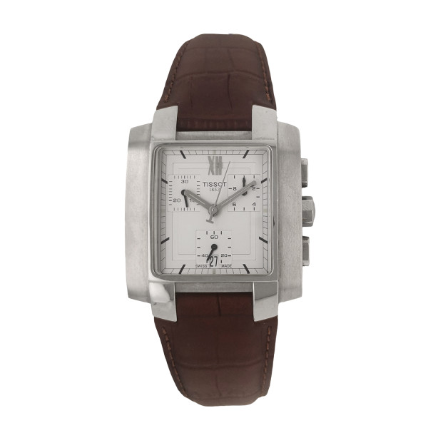 Montre Occasion Tissot TXL Chronographe Bracelet Cuir Brun