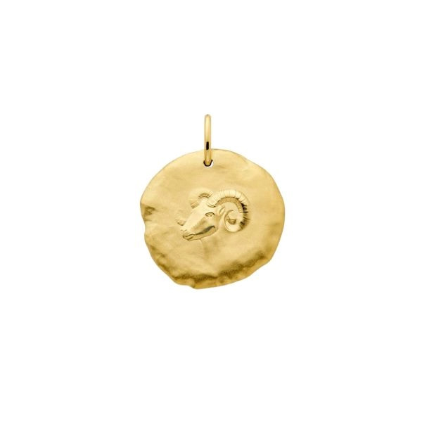 Médaille Arthus Bertrand Astro Bélier Or Jaune 23 mm