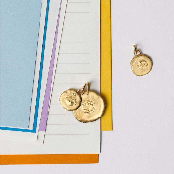 Médaille Arthus Bertrand Astro Poisson Or Jaune 23 millimètres