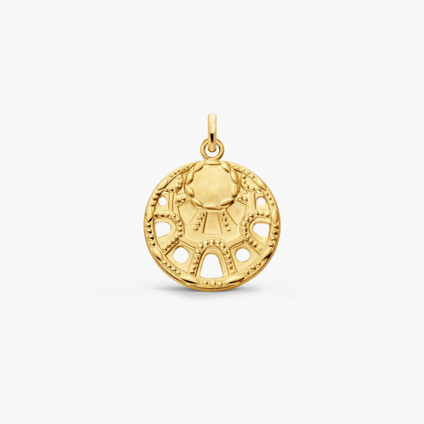 Médaille Arthus Bertrand Ciel de Coupole Ajourée Or Jaune 18 mm