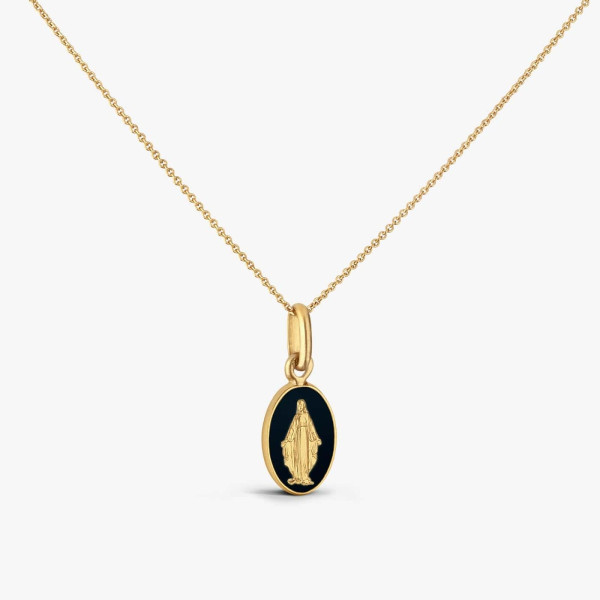 Médaille Arthus Bertrand Miraculeuse Noire Or Jaune