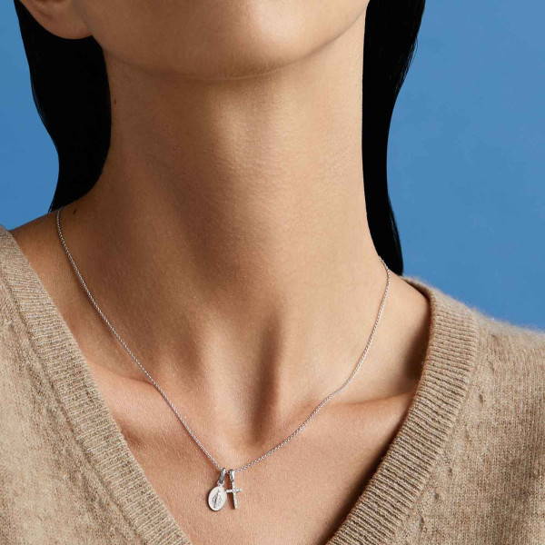 Médaille Arthus Bertrand Miraculeuse Or Blanc Ivoire