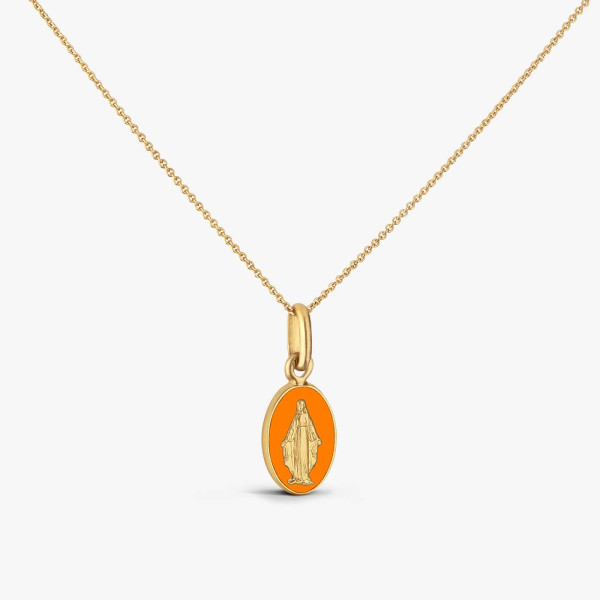 Médaille Arthus Bertrand Miraculeuse Orange Or Jaune 10mm