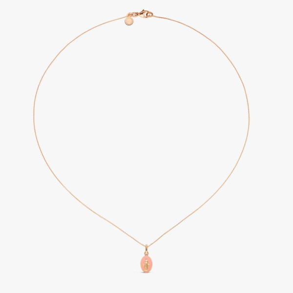 Médaille Arthus Bertrand Miraculeuse Pêche Or Rose 10mm