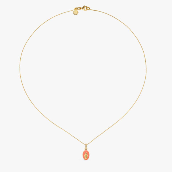 Médaille Arthus Bertrand Miraculeuse Rose Pétunia Or Jaune 10mm