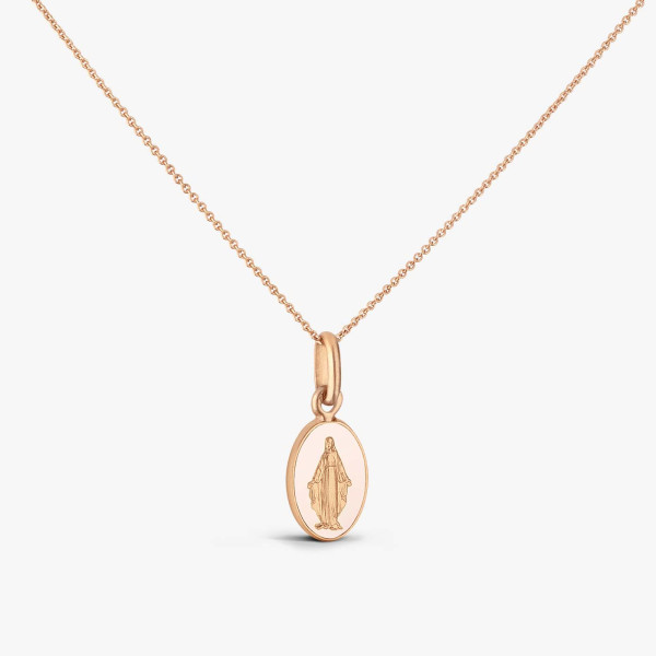 Médaille Arthus Bertrand Miraculeuse Rose Poudré Or Rose 10mm