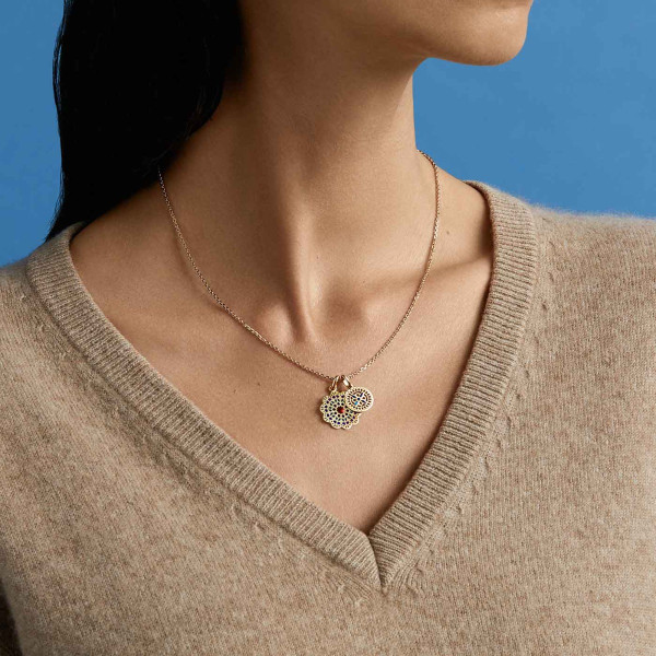 Médaille Arthus Bertrand Mont Saint Michel Bleu Or Jaune 12 mm