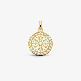 Médaille Arthus Bertrand Notre Dame de Paris Ouest Ivoire Or Jaune 18 mm