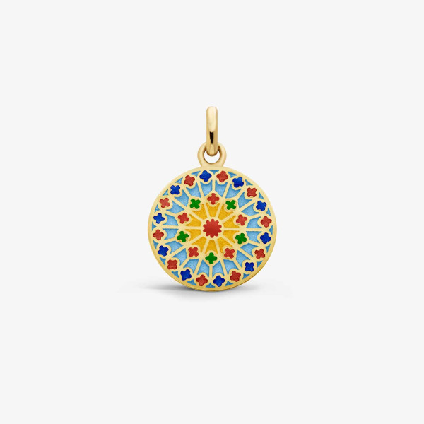 Médaille Arthus Bertrand Notre Dame de Paris Ouest Or Jaune 18 mm