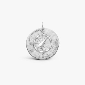 Médaille Arthus Bertrand Or Blanc La Boussole 23 millimètres