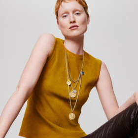 Médaille Arthus Bertrand Or Blanc Pluie d'Étoiles 18 millimètres