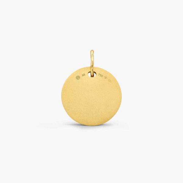 Médaille Arthus Bertrand Or Jaune & Diamant Carpe Diem 21 mm
