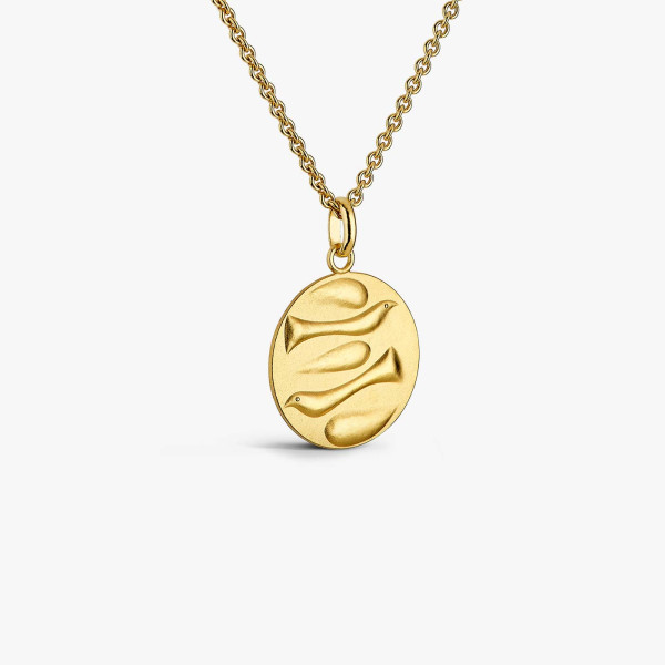 Médaille Arthus Bertrand Or Jaune Colombes Arty 18 mm