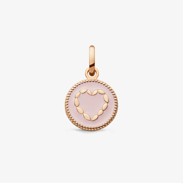 Pendentif Arthus Bertrand Cœur Or Rose Rose Poudré