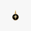 Pendentif Arthus Bertrand Or Jaune & Diamant Etoile Noir 10 mm