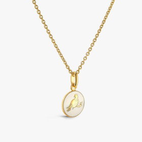 Pendentif Arthus Bertrand Or Jaune Colombe Ivoire 10 mm