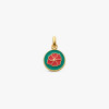 Pendentif Arthus Bertrand Or Jaune Coquelicot Emeraude 10 mm