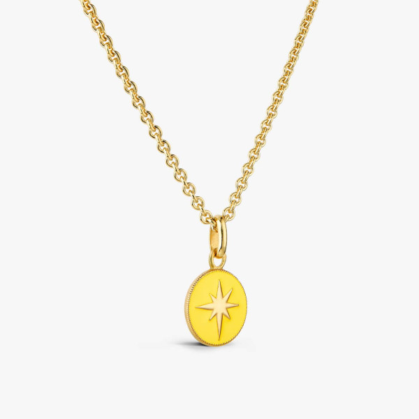 Pendentif Arthus Bertrand Or Jaune Etoile Jaune 10 mm