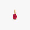 Pendentif Arthus Bertrand Or Jaune Fer à Cheval Fuchsia