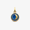 Pendentif Arthus Bertrand Or Jaune Lune Bleu Roi 10 mm