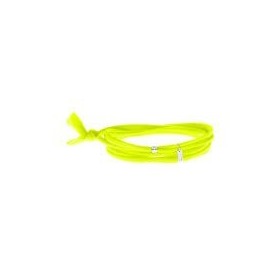 Bracelet Gresy's Sunny 1 diamant, argent rhodié Jaune Fluo
