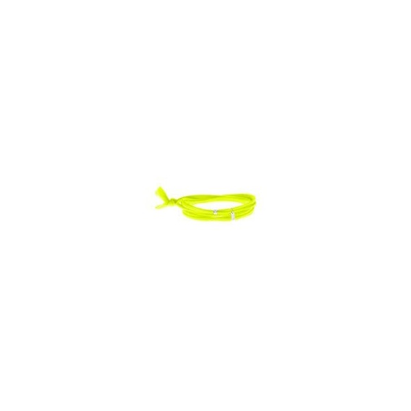 Bracelet Gresy's Sunny 1 diamant, argent rhodié Jaune Fluo