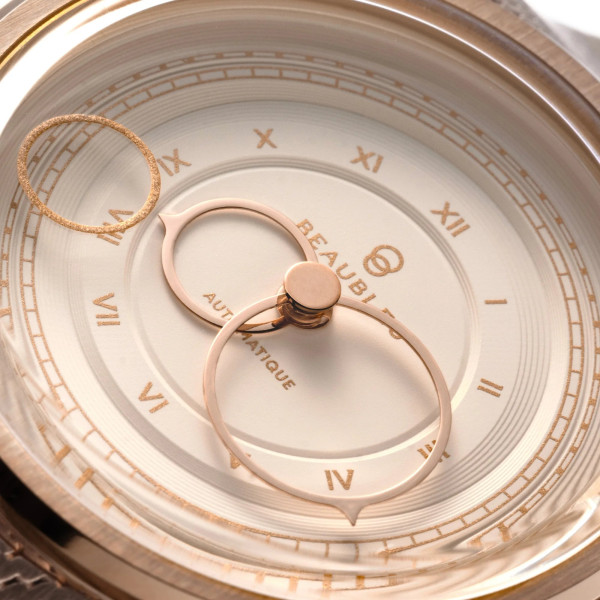 Montre Beaubleu La Pièce n°1 Champagne Bracelet Acier Or Rose