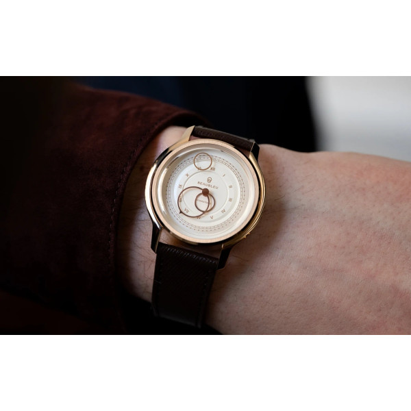 Montre Beaubleu La Pièce n°1 Champagne Bracelet Acier Or Rose