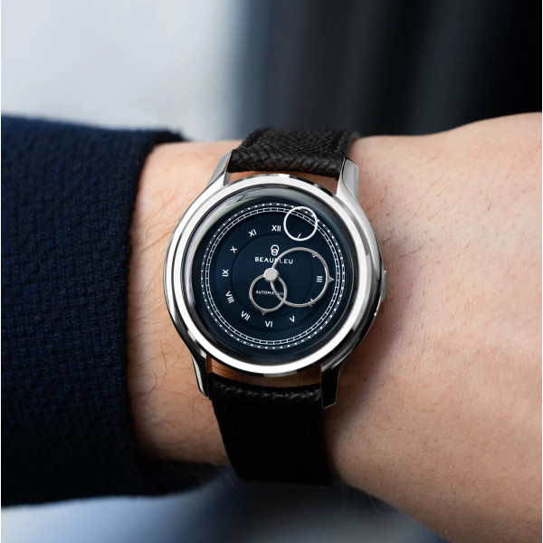 Montre Beaubleu La Pièce n°1 Bleu Empire Bracelet cuir Bleu Grainé