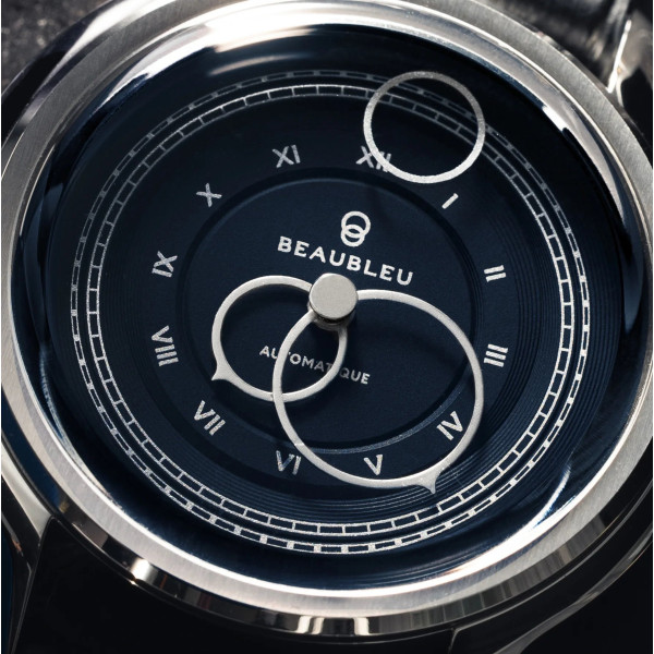 Montre Beaubleu La Pièce n°1 Bleu Empire Bracelet cuir Bleu Grainé