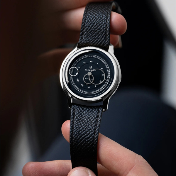 Montre Beaubleu La Pièce n°1 Bleu Empire Bracelet cuir Bleu Grainé