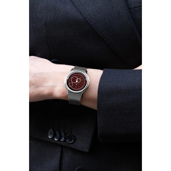 Montre Beaubleu La Pièce n°1 Lie de vin Bracelet Cuir Noir Grainé