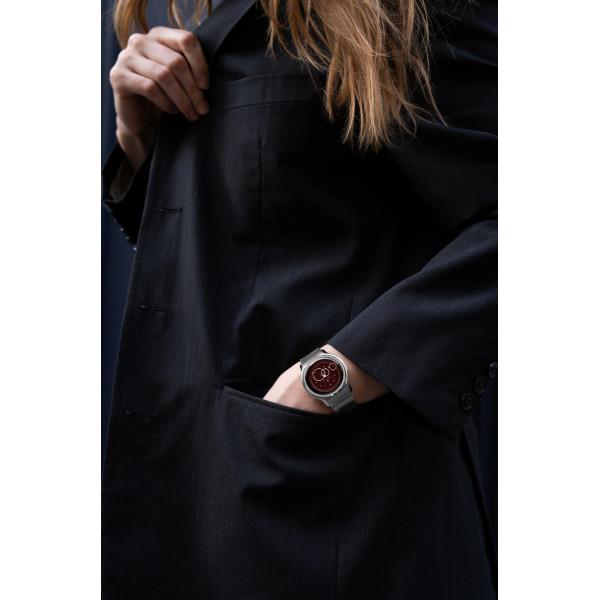 Montre Beaubleu La Pièce n°1 Lie de vin Bracelet Cuir Noir Grainé