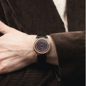 Montre Beaubleu La Pièce n°1 Moka Bracelet cuir Marron Grainé