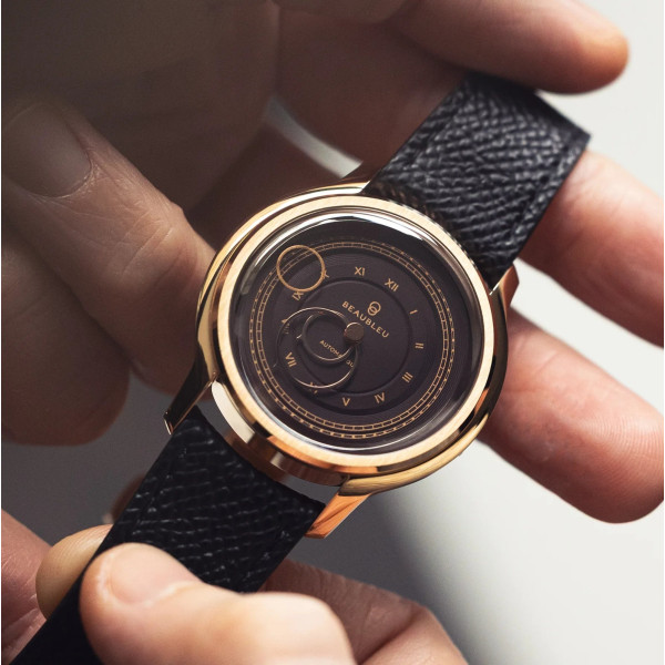 Montre Beaubleu La Pièce n°1 Moka Bracelet cuir Marron Grainé